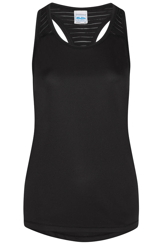 AWDis Just Cool Womens Smooth Workout Vest with Mesh Panel
