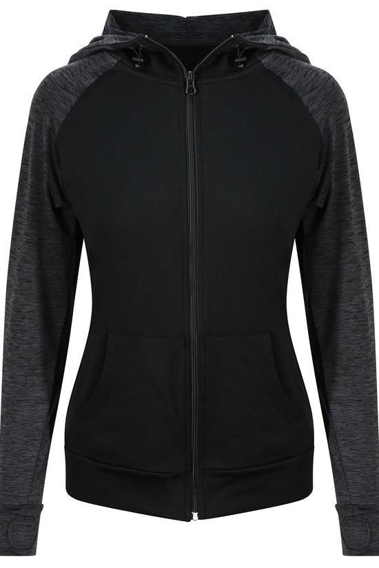 AWDis Just Cool Womens Cool Contrast Zoodie Dual Weight Polyester Hoodie