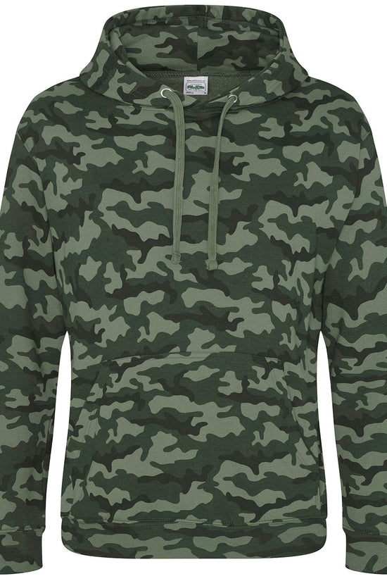 Mens Camo Hoodie with Kangaroo Pocket