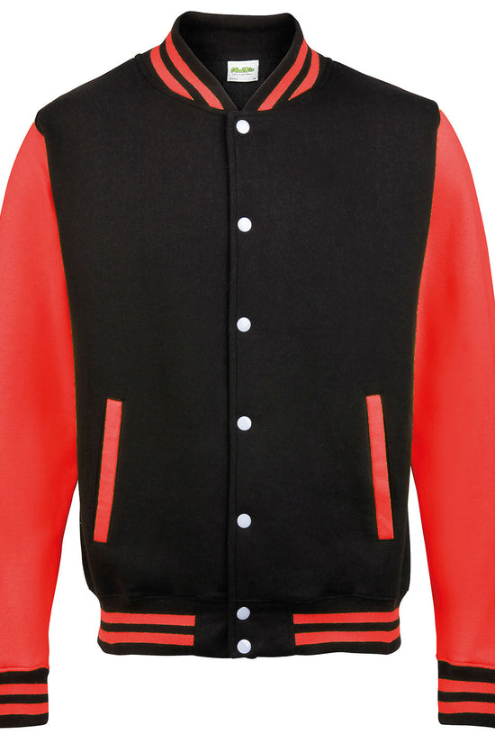 AWDis Just Hoods Varsity Jacket for Unisex Adults Plus Sizes