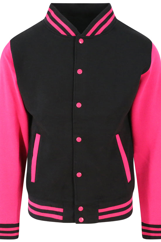 AWDis Just Hoods Varsity Jacket for Unisex Adults Plus Sizes