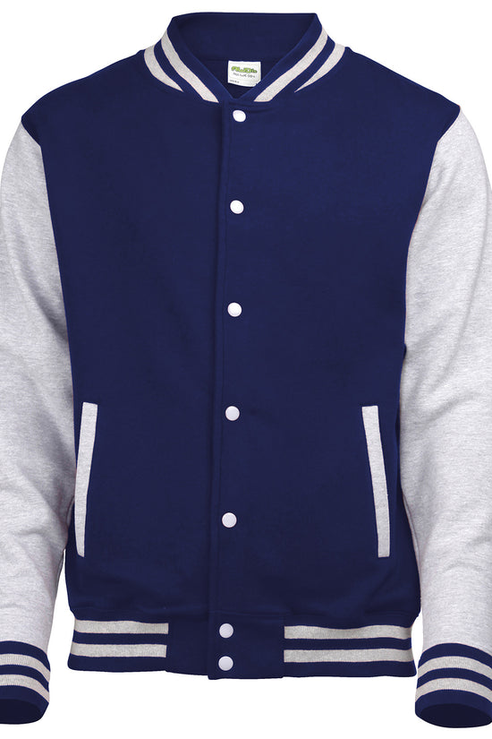 AWDis Just Hoods Varsity Jacket for Unisex Adults Plus Sizes