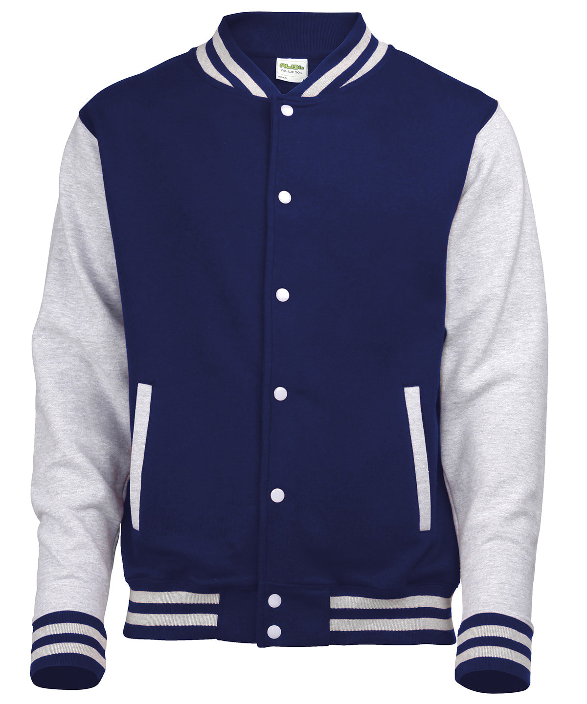 AWDis Just Hoods Varsity Jacket for Unisex Adults Plus Sizes