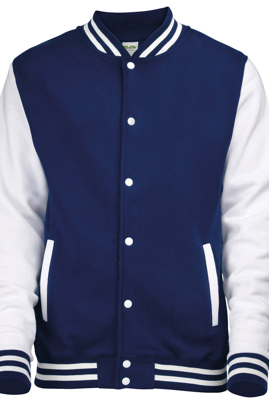 AWDis Just Hoods Varsity Jacket for Unisex Adults Plus Sizes