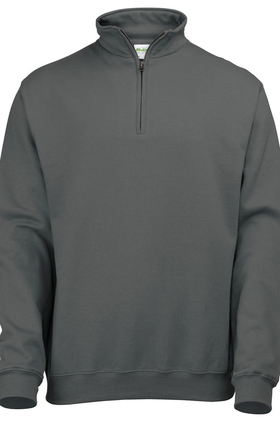 AWDis Just Hoods Sophomore 14 Zip Sweatshirt for Men