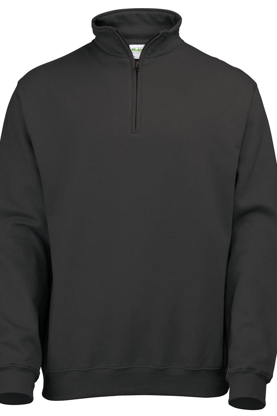 AWDis Just Hoods Sophomore 14 Zip Sweatshirt for Men