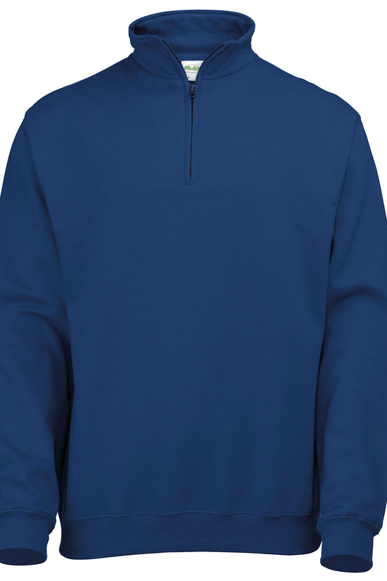 AWDis Just Hoods Sophomore 14 Zip Sweatshirt for Men