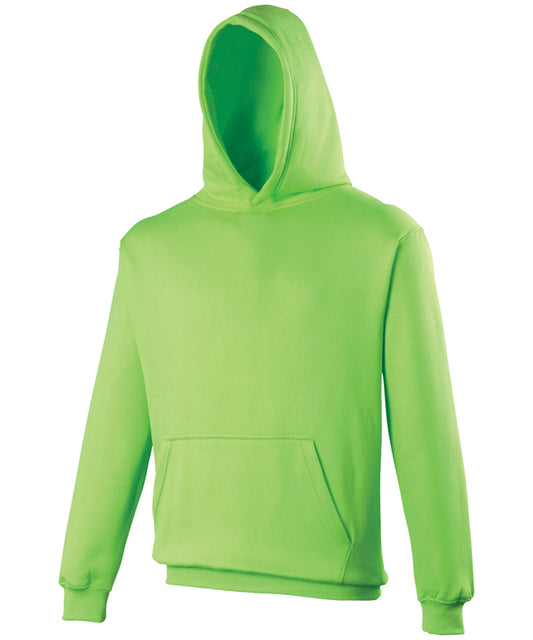 Kids Electric Hoodie Vibrant Colors Ribbed Cuffs Hem