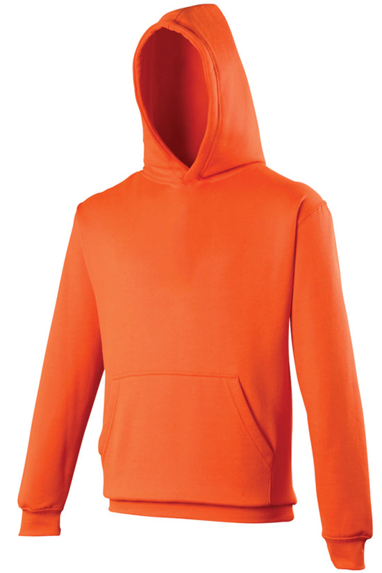Kids Electric Hoodie Vibrant Colors Ribbed Cuffs Hem
