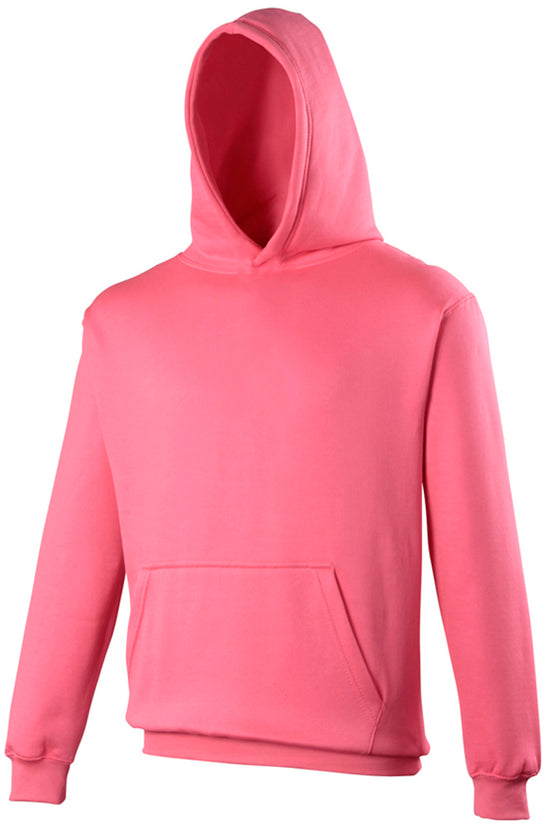 Kids Electric Hoodie Vibrant Colors Ribbed Cuffs Hem