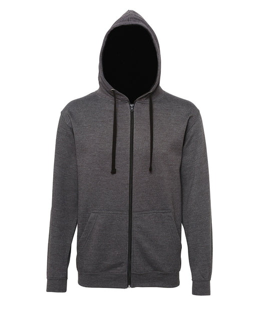 AWDis Varsity Zoodie Hoodies Unisex Adult FullZip