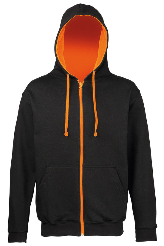 AWDis Varsity Zoodie Hoodies Unisex Adult FullZip