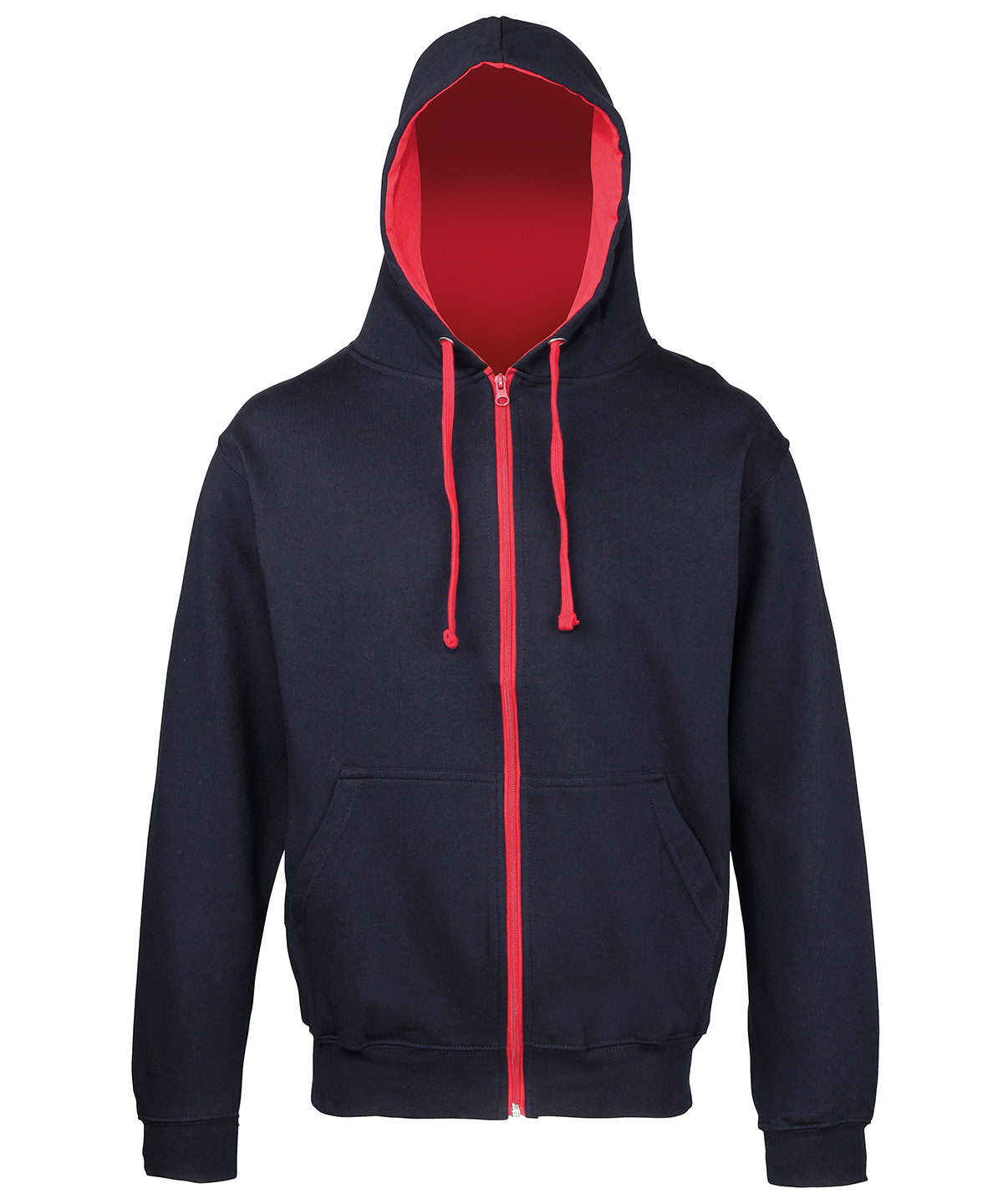 AWDis Varsity Zoodie Hoodies Unisex Adult FullZip