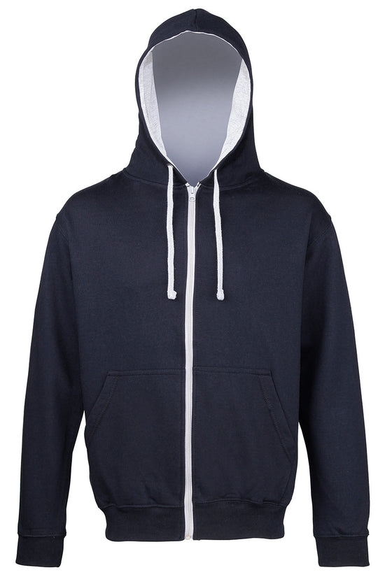 AWDis Varsity Zoodie Hoodies Unisex Adult FullZip