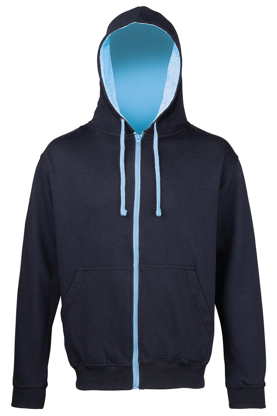 AWDis Varsity Zoodie Hoodies Unisex Adult FullZip