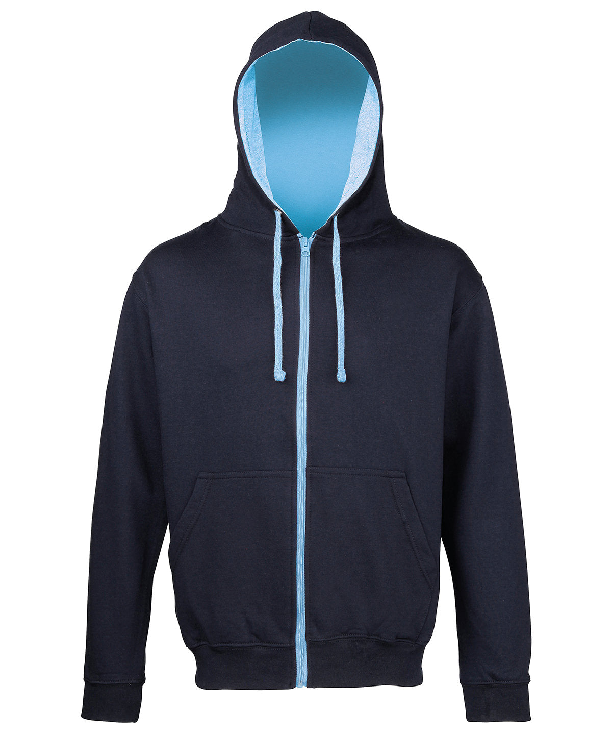 AWDis Varsity Zoodie Hoodies Unisex Adult FullZip