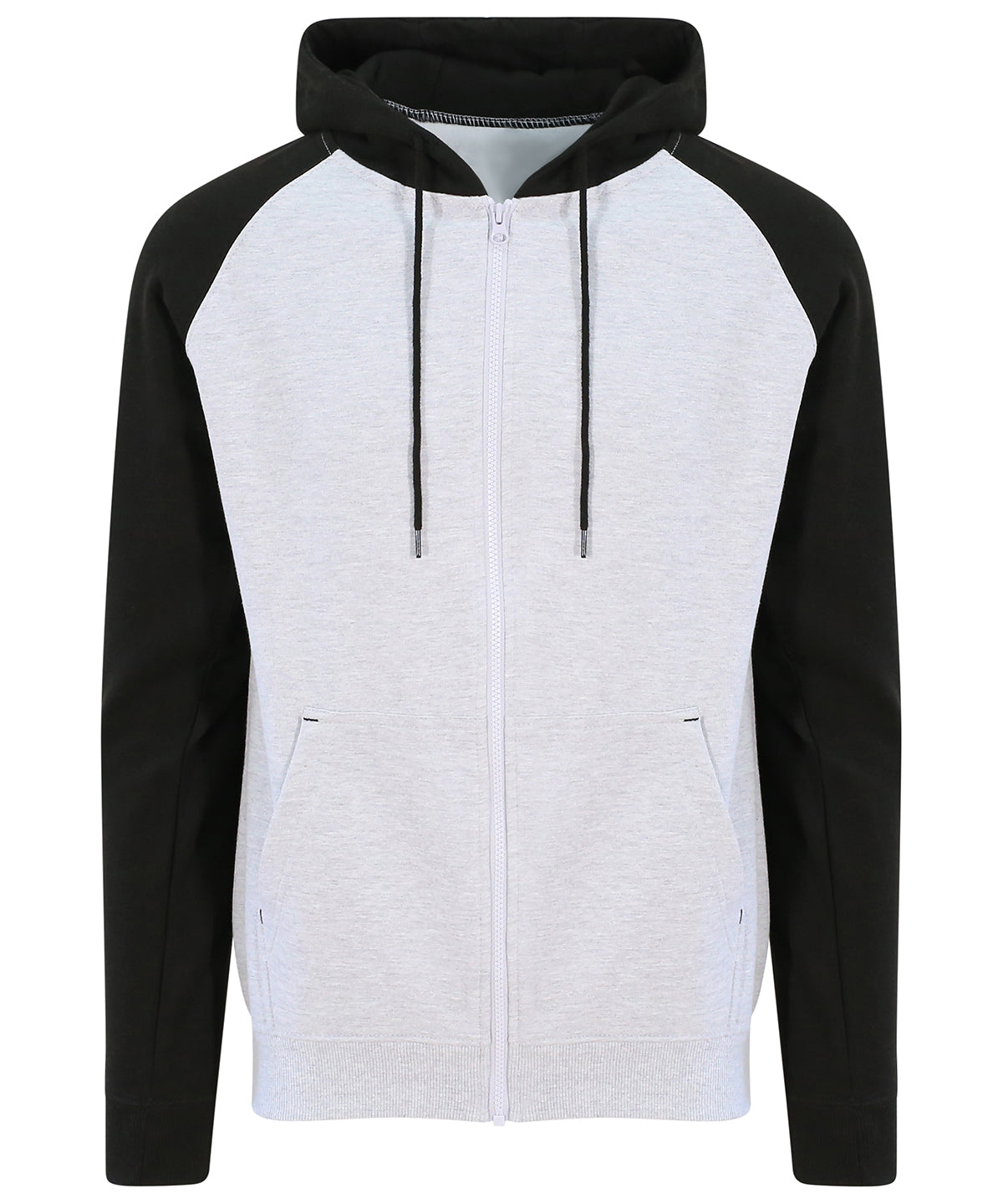 AWDis Baseball Zoodie Hoodie Mens Streetwear