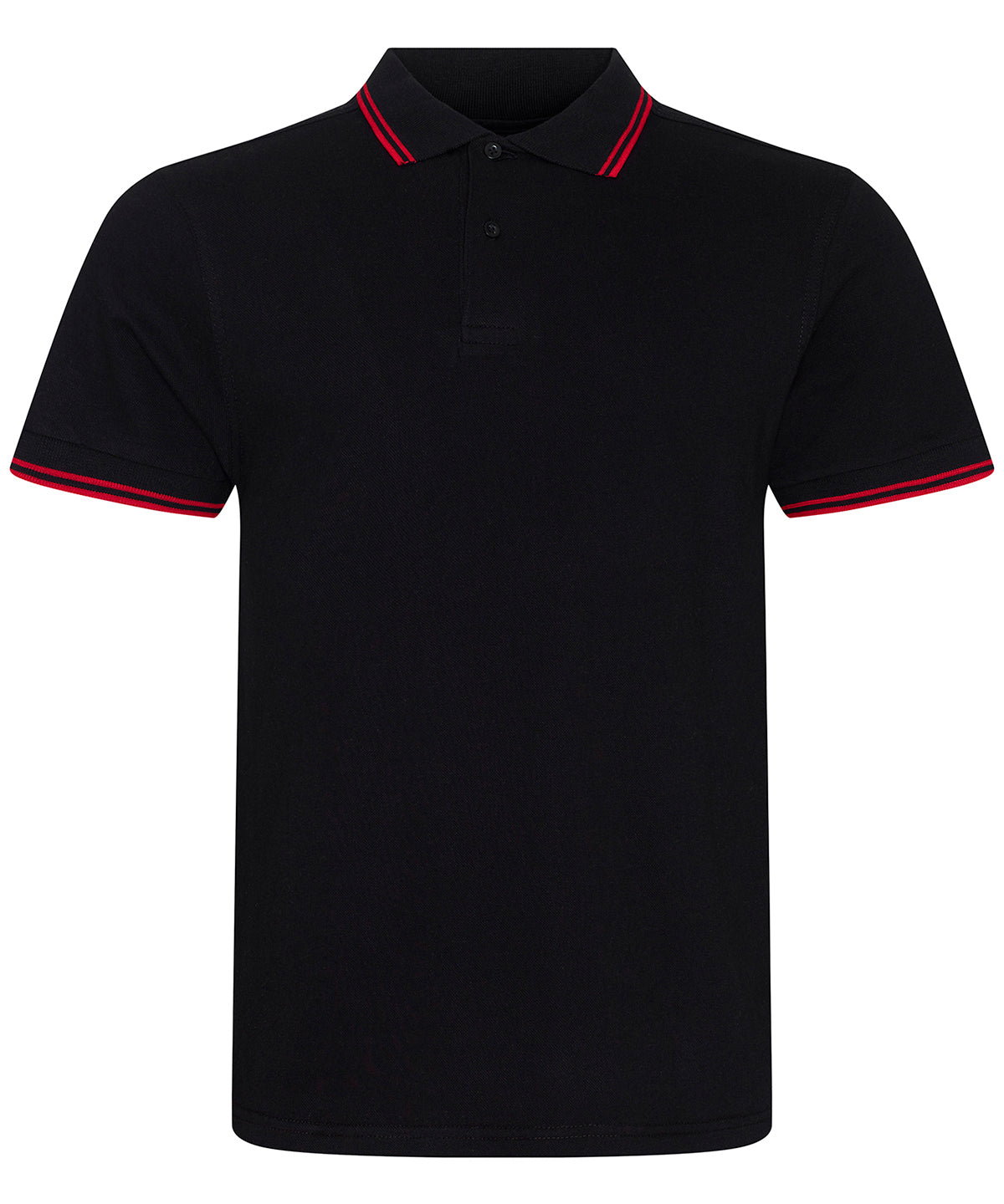Contrast Tipped Stretch Polo Shirt for Men