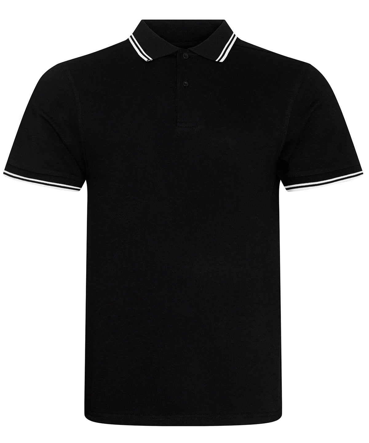 Contrast Tipped Stretch Polo Shirt for Men