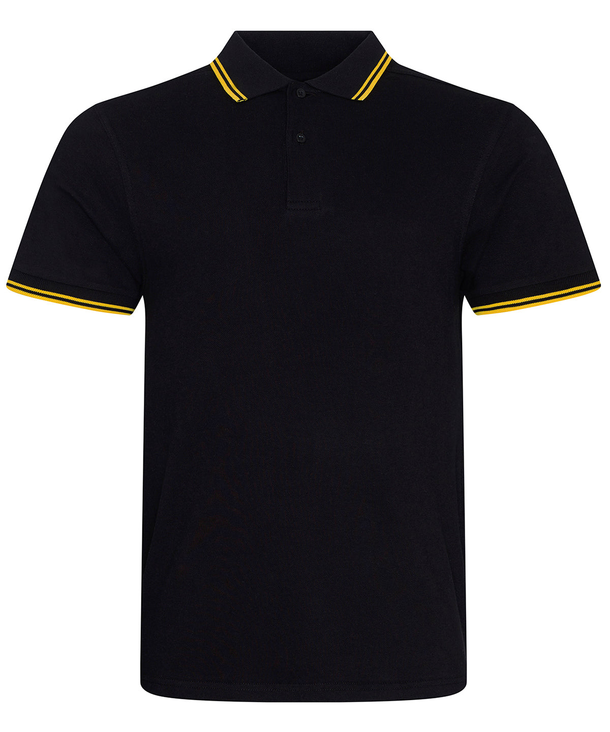 Contrast Tipped Stretch Polo Shirt for Men