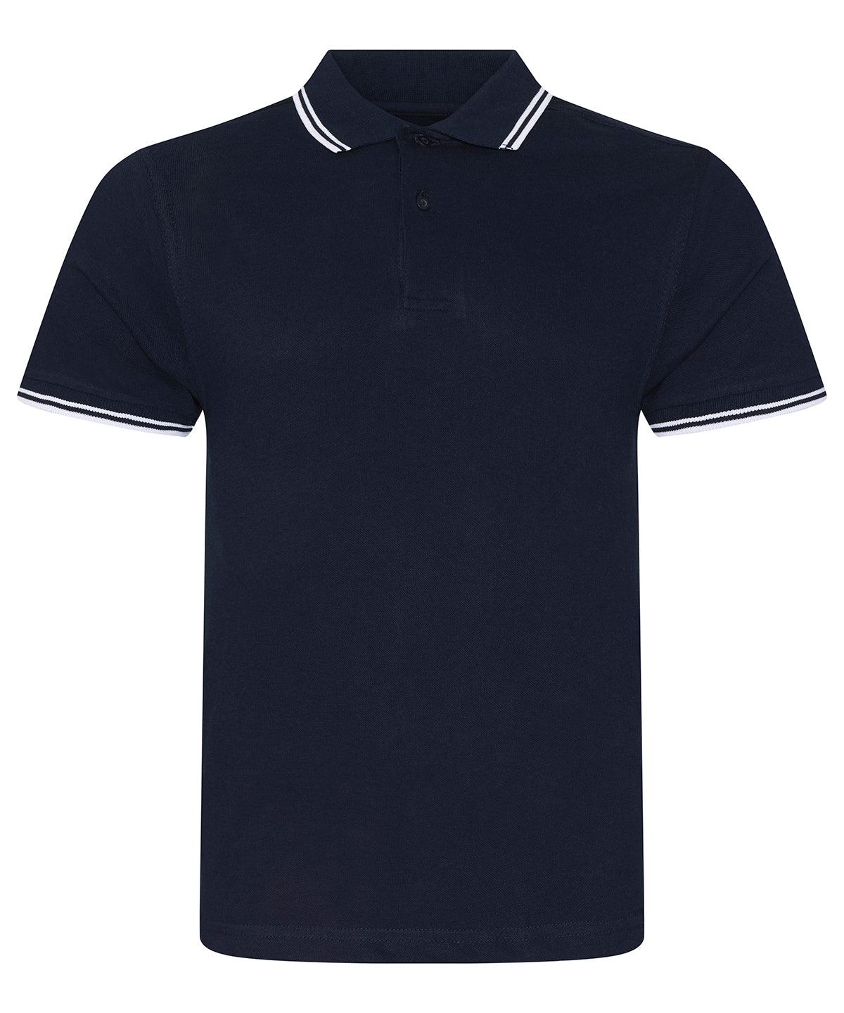 Contrast Tipped Stretch Polo Shirt for Men