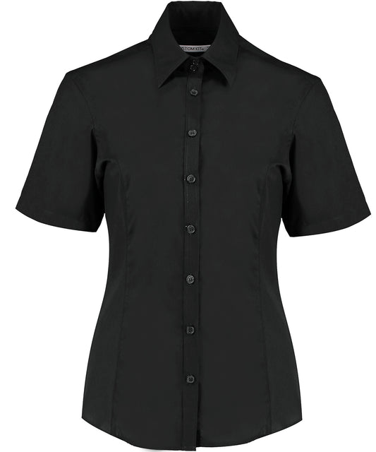 Tailored Fit Short Sleeve Business Blouse for Women