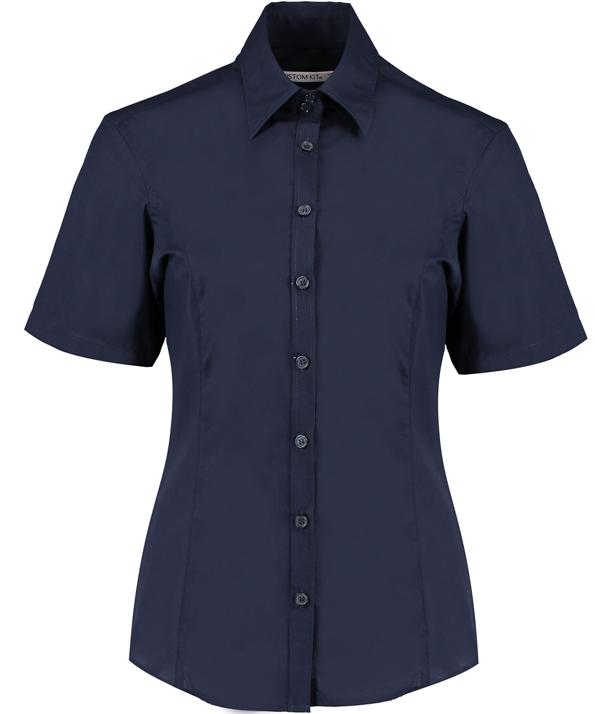 Tailored Fit Short Sleeve Business Blouse for Women