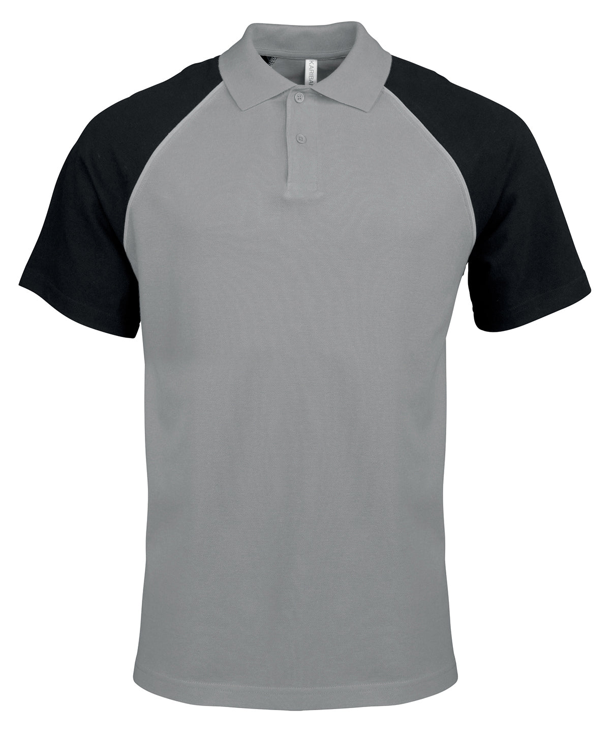 Kariban Mens Baseball Contrast Polo Shirt Plus Sizes