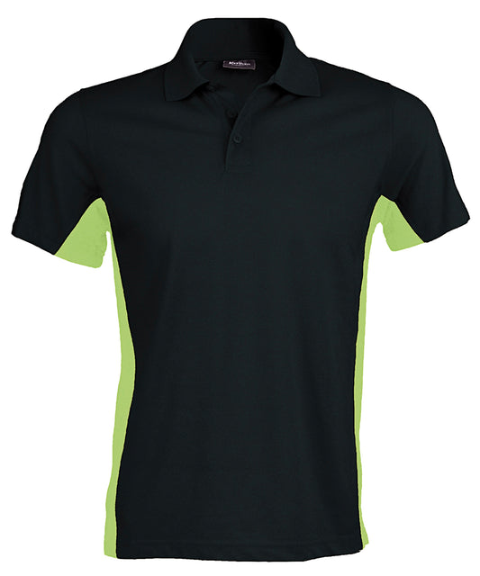 Kariban Flags Short Sleeve Bicolour Polo Shirt for Men