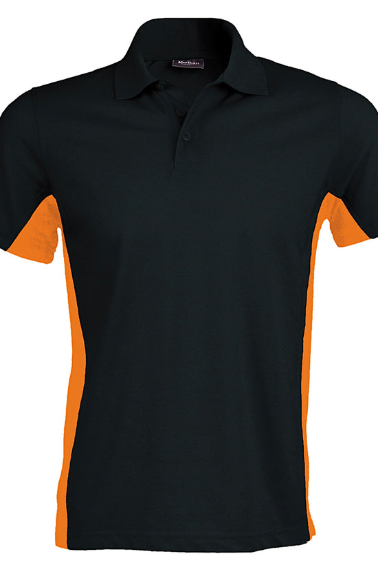 Kariban Flags Short Sleeve Bicolour Polo Shirt for Men