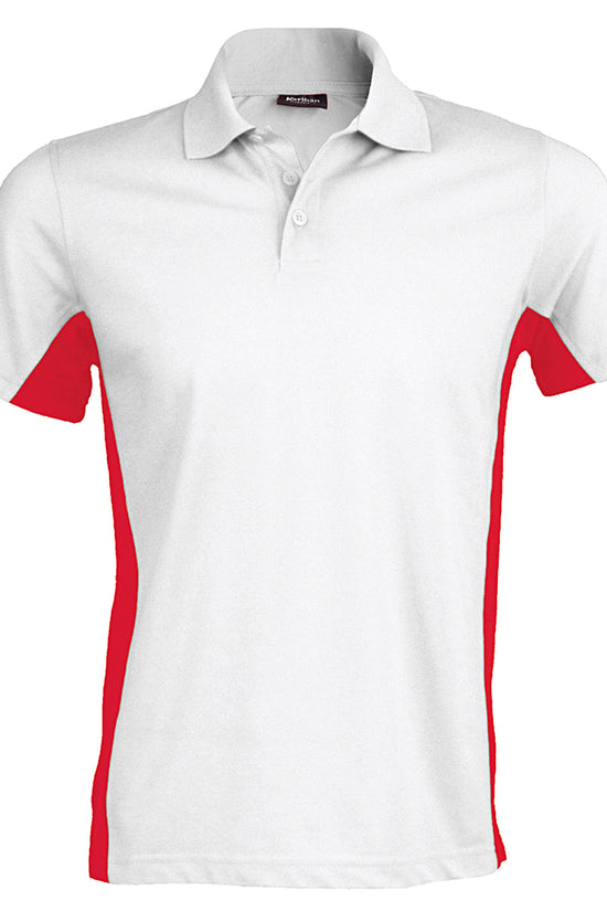 Kariban Flags Short Sleeve Bicolour Polo Shirt for Men