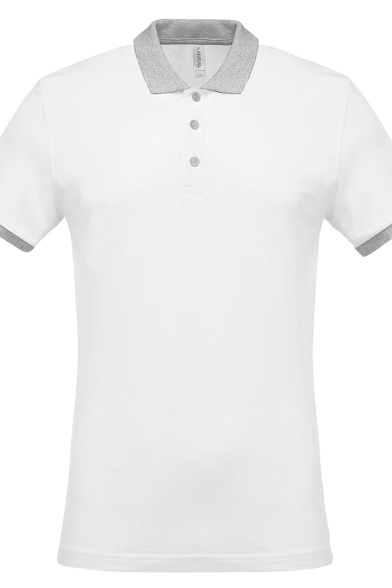 Kariban Twotone Piqu Polo Shirt for Men Casual Male Adult Polos