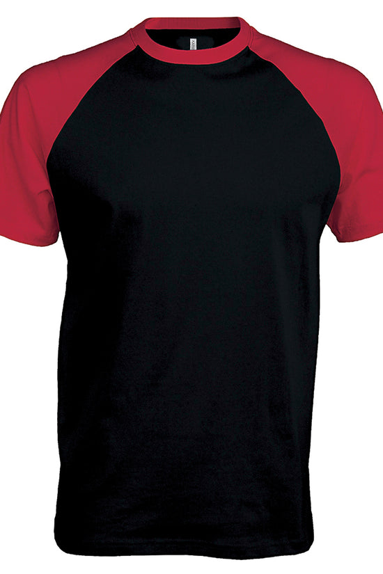 Kariban Baseball TwoTone Tshirt for Men Cotton TShirts