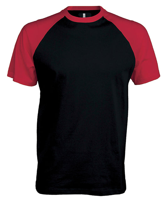 Kariban Baseball TwoTone Tshirt for Men Cotton TShirts