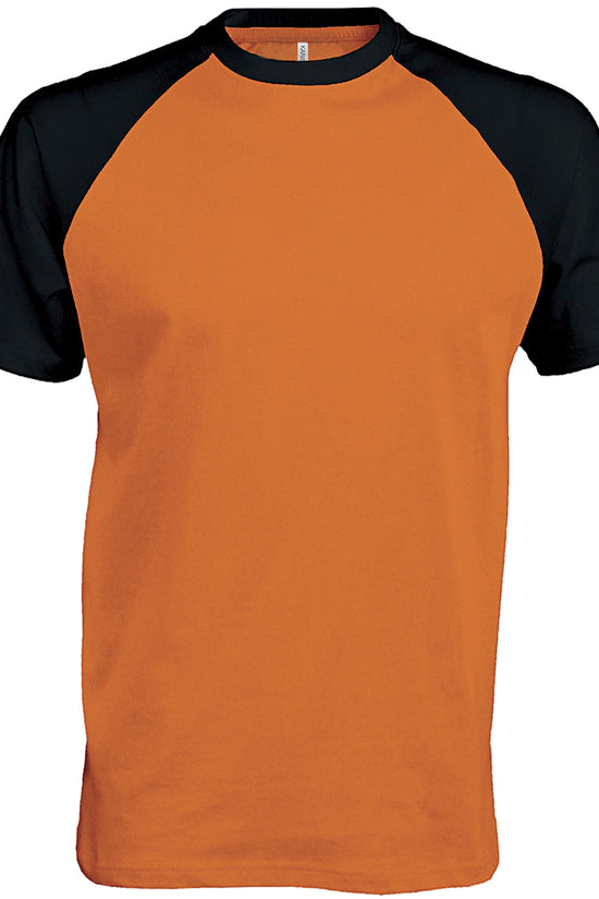 Kariban Baseball TwoTone Tshirt for Men Cotton TShirts
