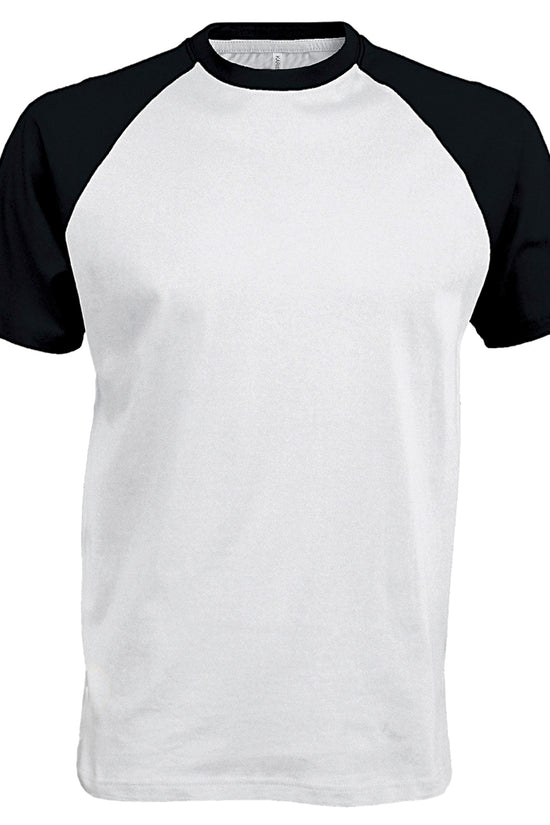 Kariban Baseball TwoTone Tshirt for Men Cotton TShirts