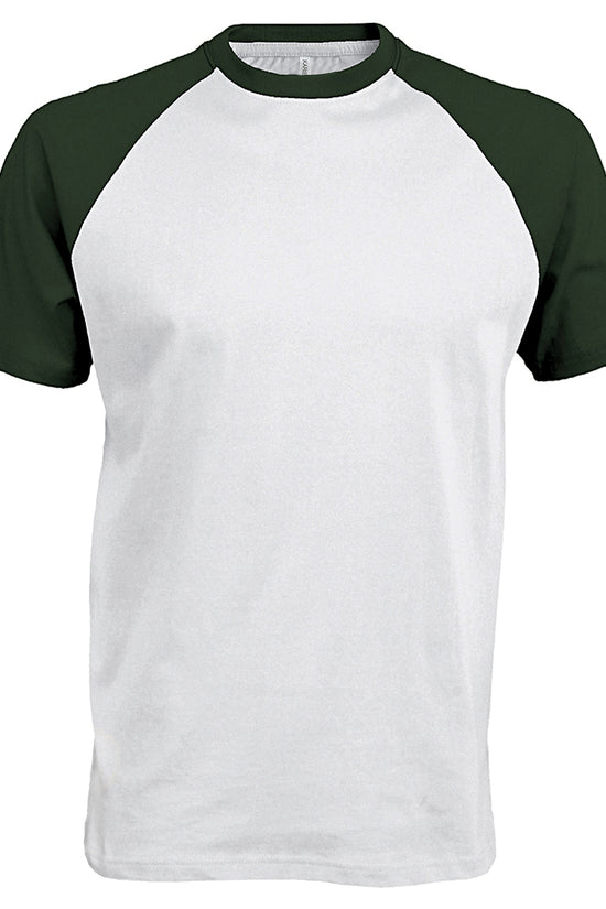 Kariban Baseball TwoTone Tshirt for Men Cotton TShirts