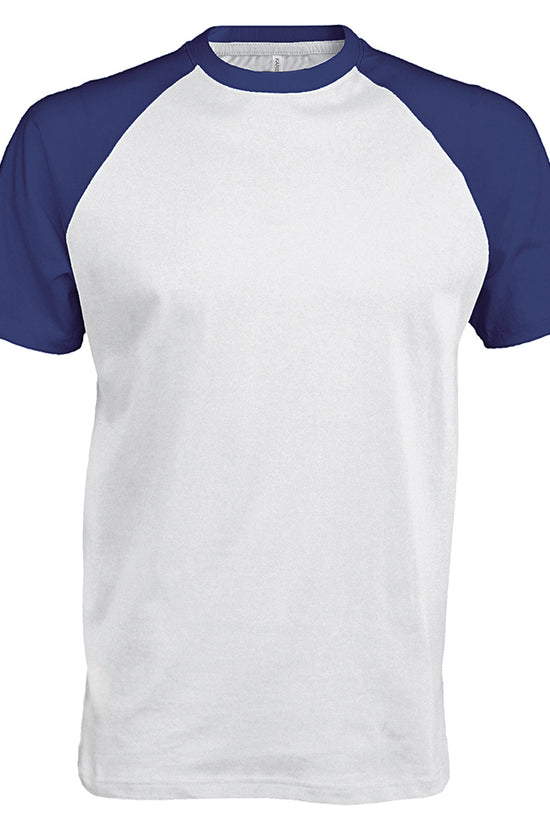 Kariban Baseball TwoTone Tshirt for Men Cotton TShirts