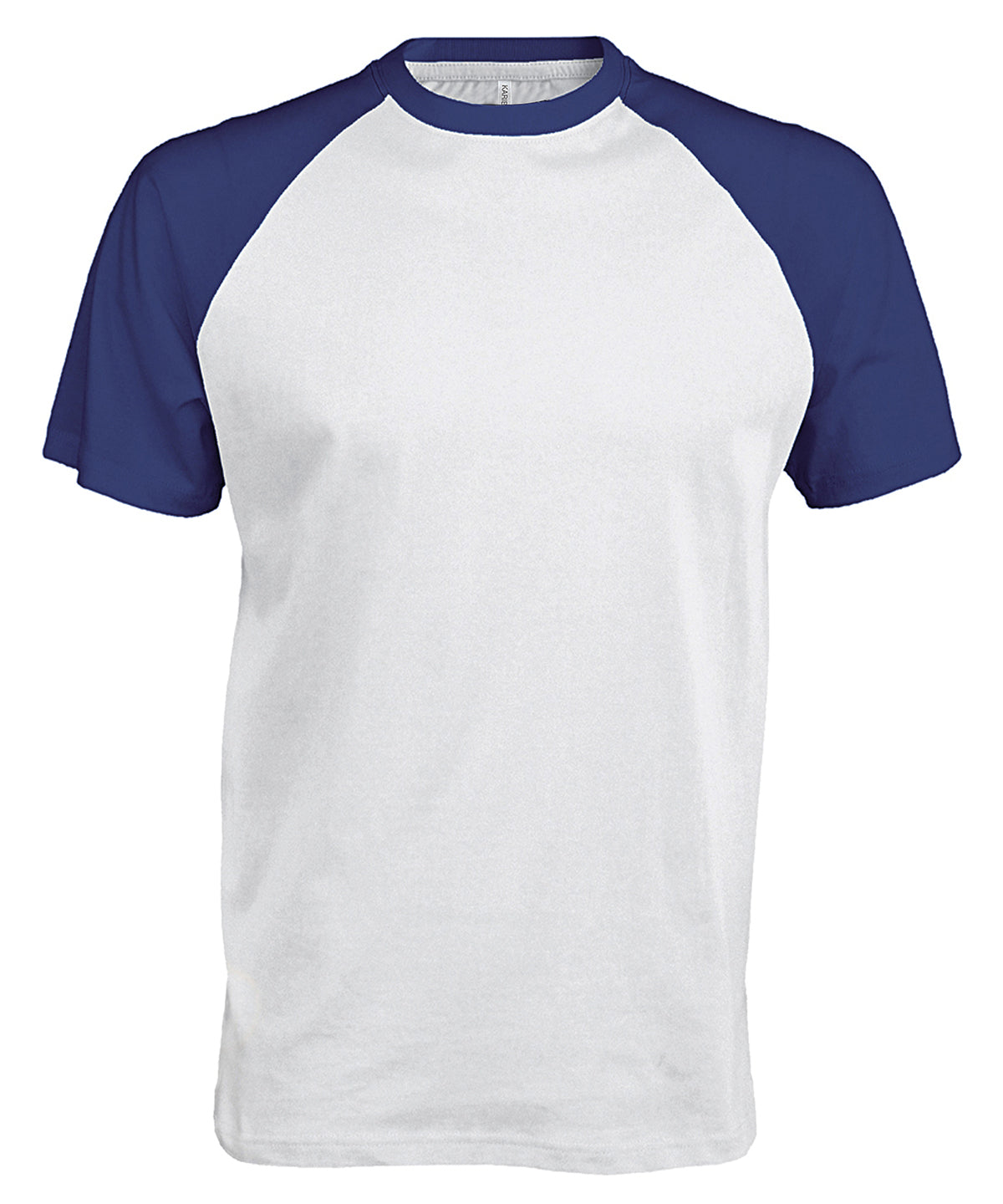 Kariban Baseball TwoTone Tshirt for Men Cotton TShirts