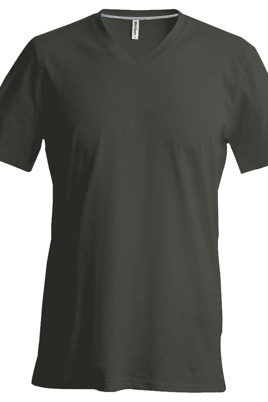 Kariban Mens Slim Fit VNeck TShirt Plus Sizes