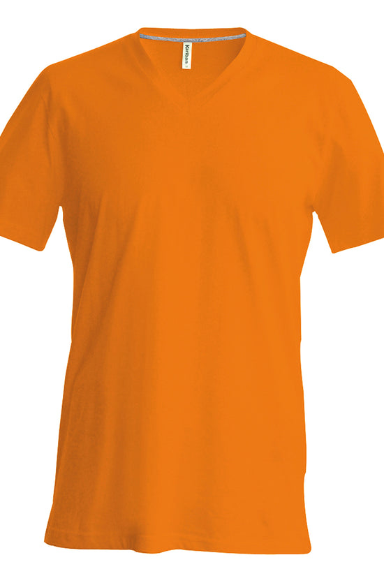 Kariban Mens Slim Fit VNeck TShirt Plus Sizes
