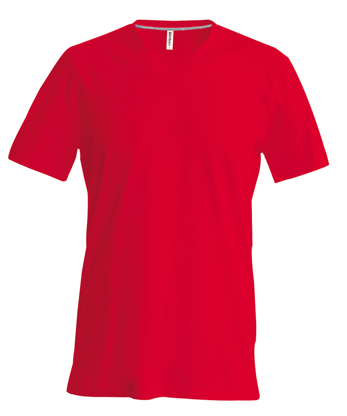 Kariban Mens Slim Fit VNeck TShirt Plus Sizes