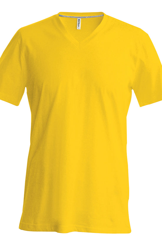 Kariban Mens Slim Fit VNeck TShirt Plus Sizes