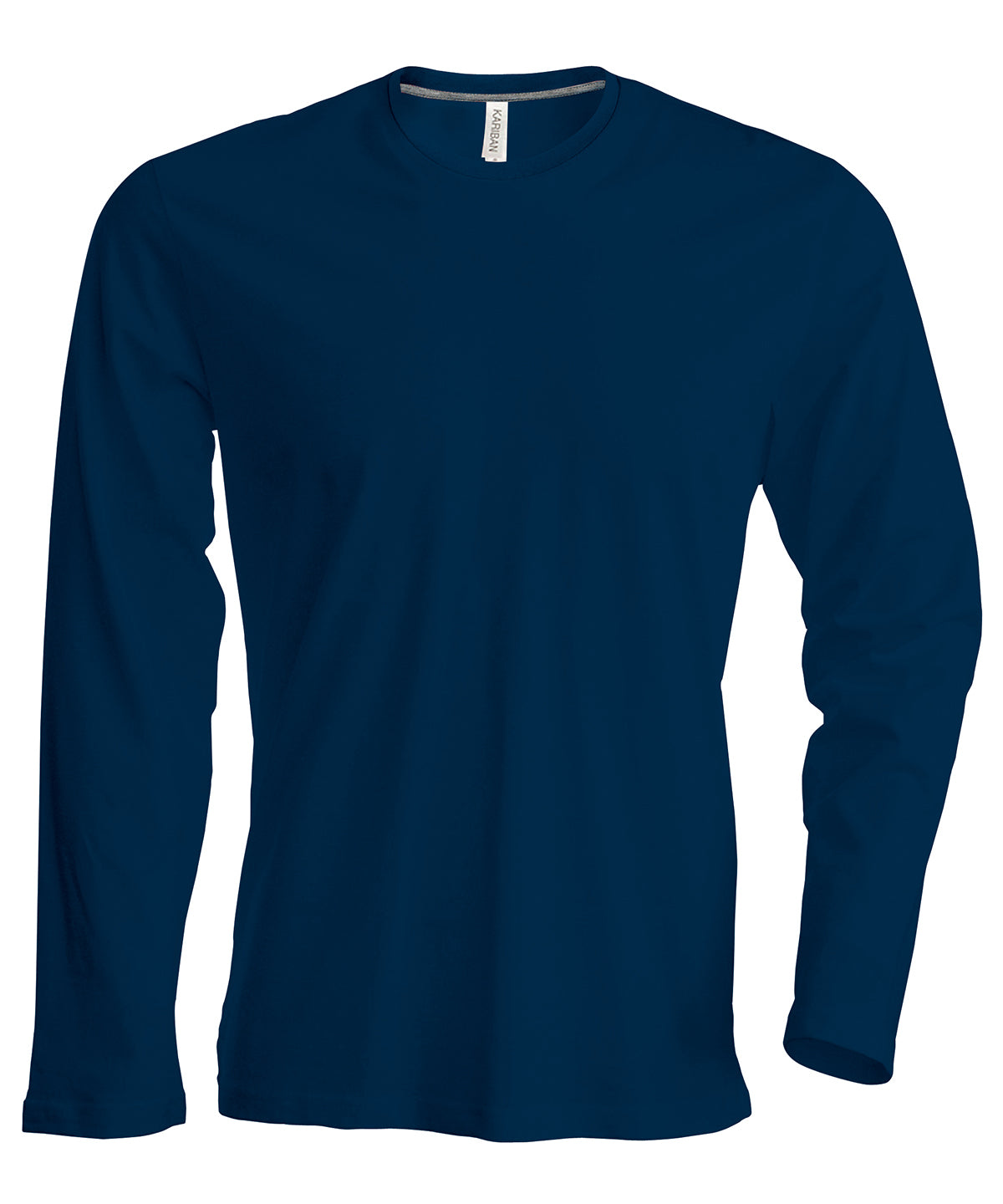 Kariban Mens Long Sleeve Crew Neck TShirt Plus Sizes