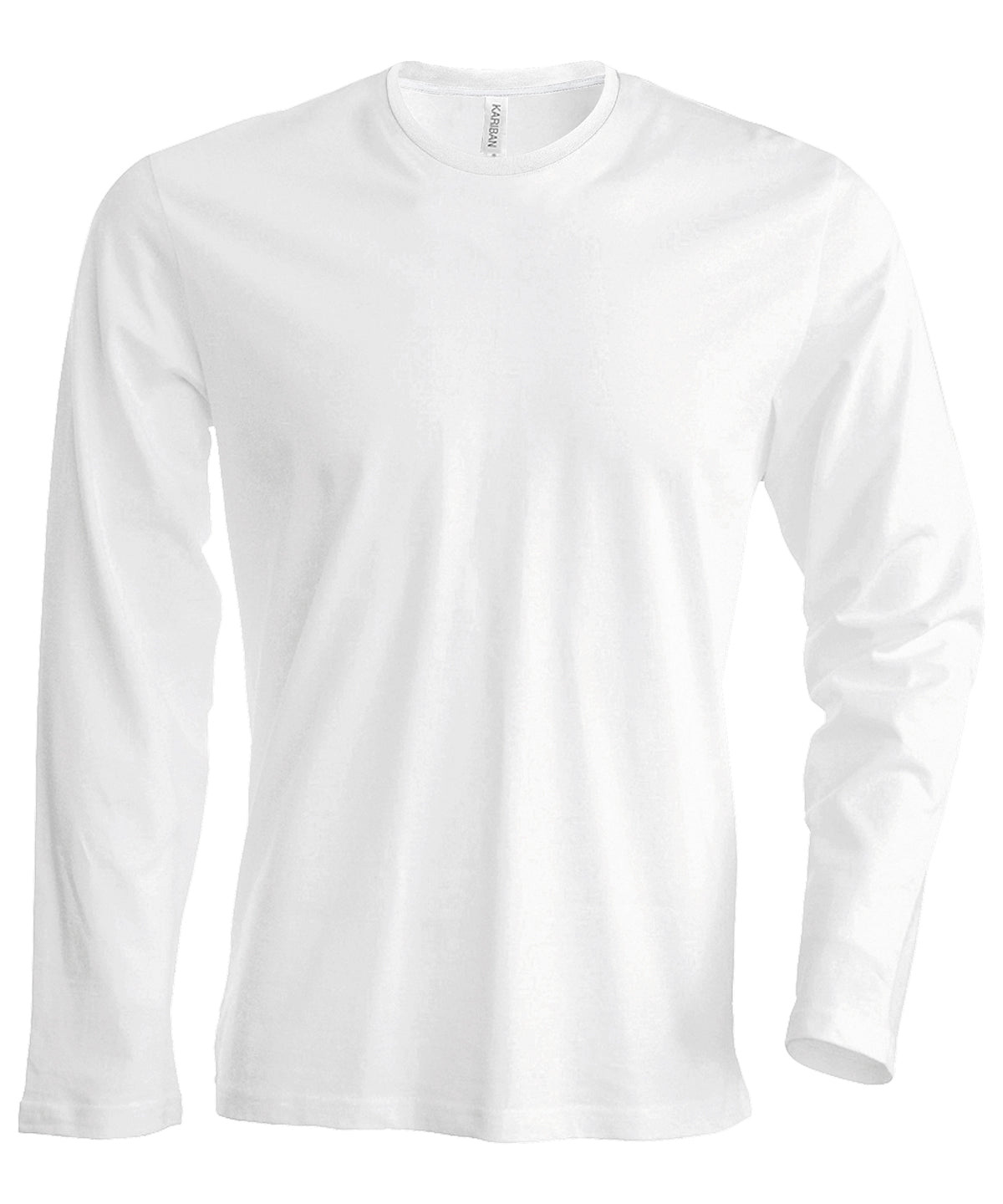 Kariban Mens Long Sleeve Crew Neck TShirt Plus Sizes