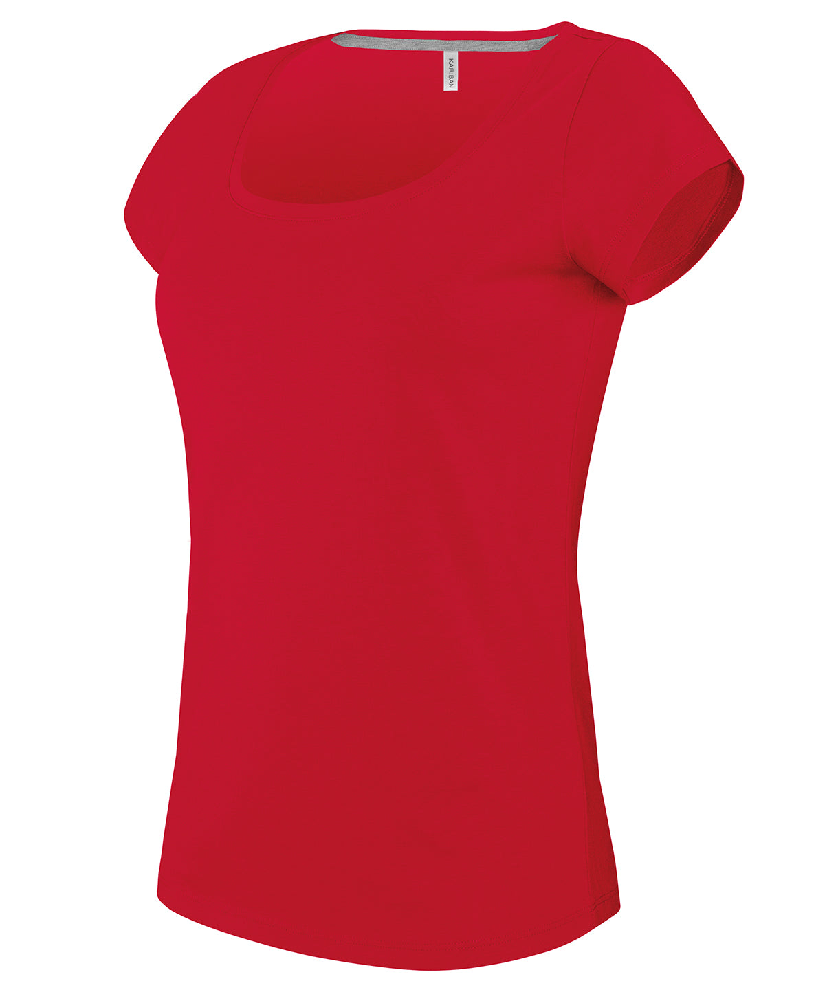 Kariban Ladies Boat Neck TShirt Plus Sizes EnzymeWashed Cotton