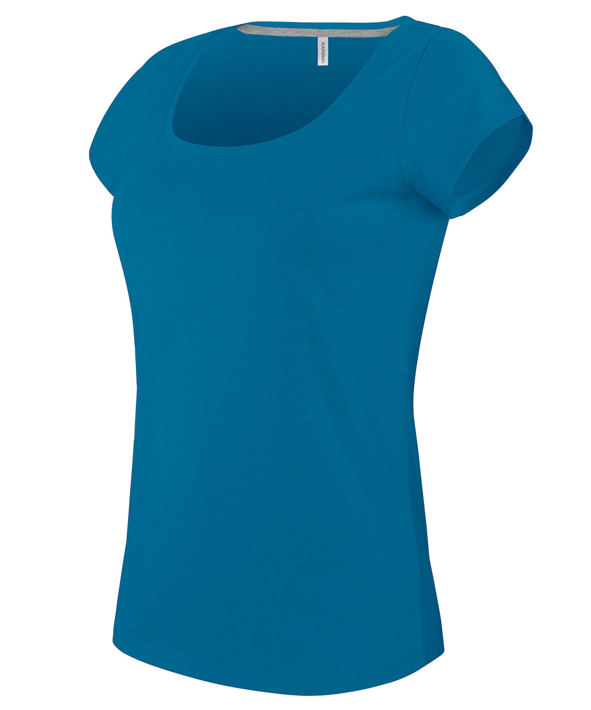 Kariban Ladies Boat Neck TShirt Plus Sizes EnzymeWashed Cotton