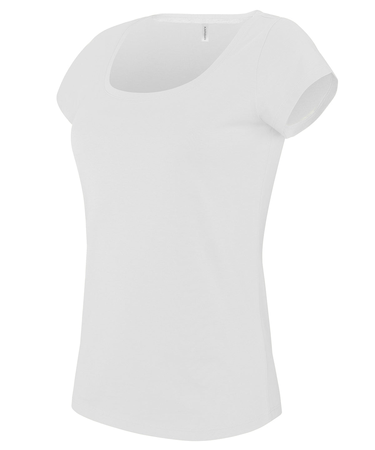 Kariban Ladies Boat Neck TShirt Plus Sizes EnzymeWashed Cotton