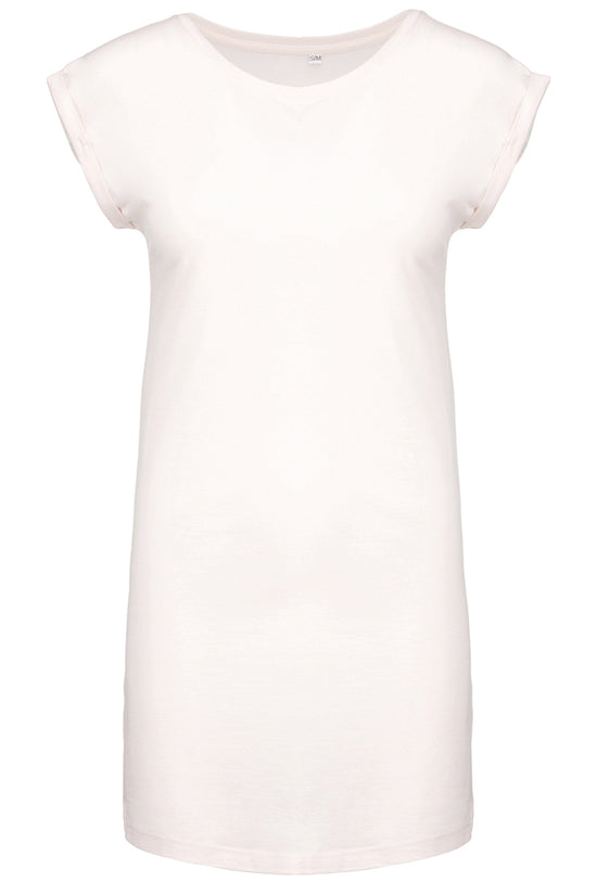 Kariban Ladies Long TShirt with Wide Neck and Curved Hem
