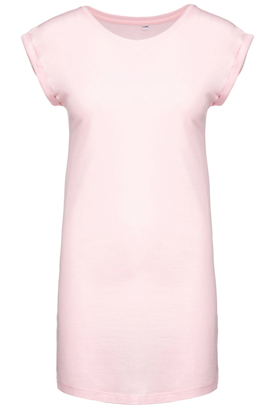 Kariban Ladies Long TShirt with Wide Neck and Curved Hem